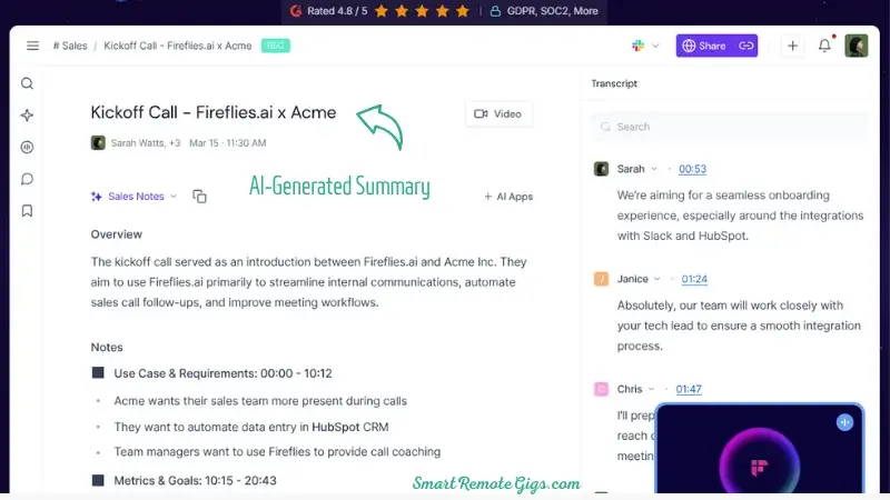 Best for Meeting Sanity: Fireflies.ai